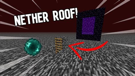 How to get to nether roof - Hello guys, welcome to my video showing off this neat trick to teleport through bedrock to get onto the nether ceiling which can be used for all sorts of thi...